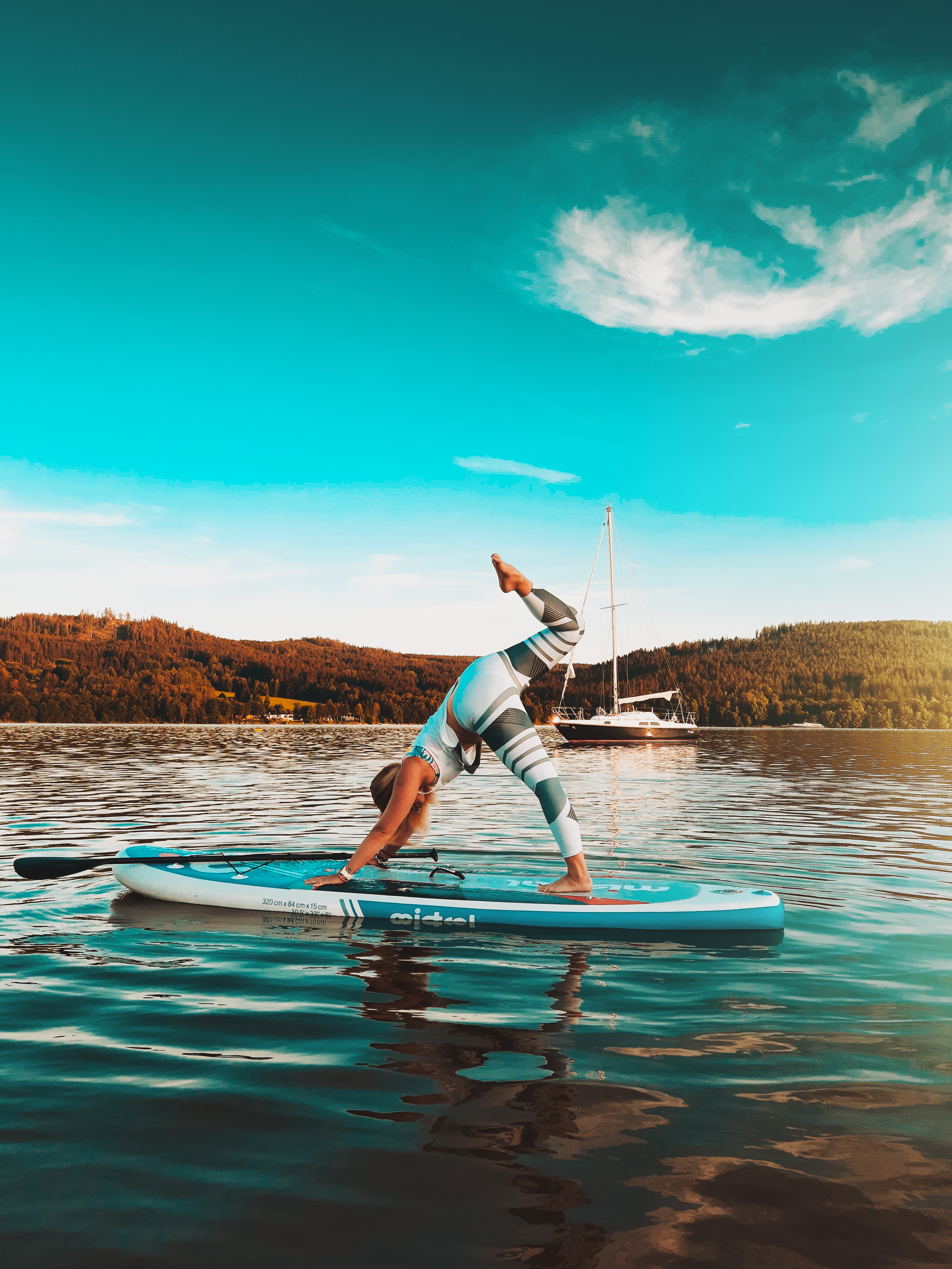 a paddleboard in the water
