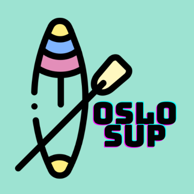 logo of the blog: a sup and a paddle and title Oslo SUP